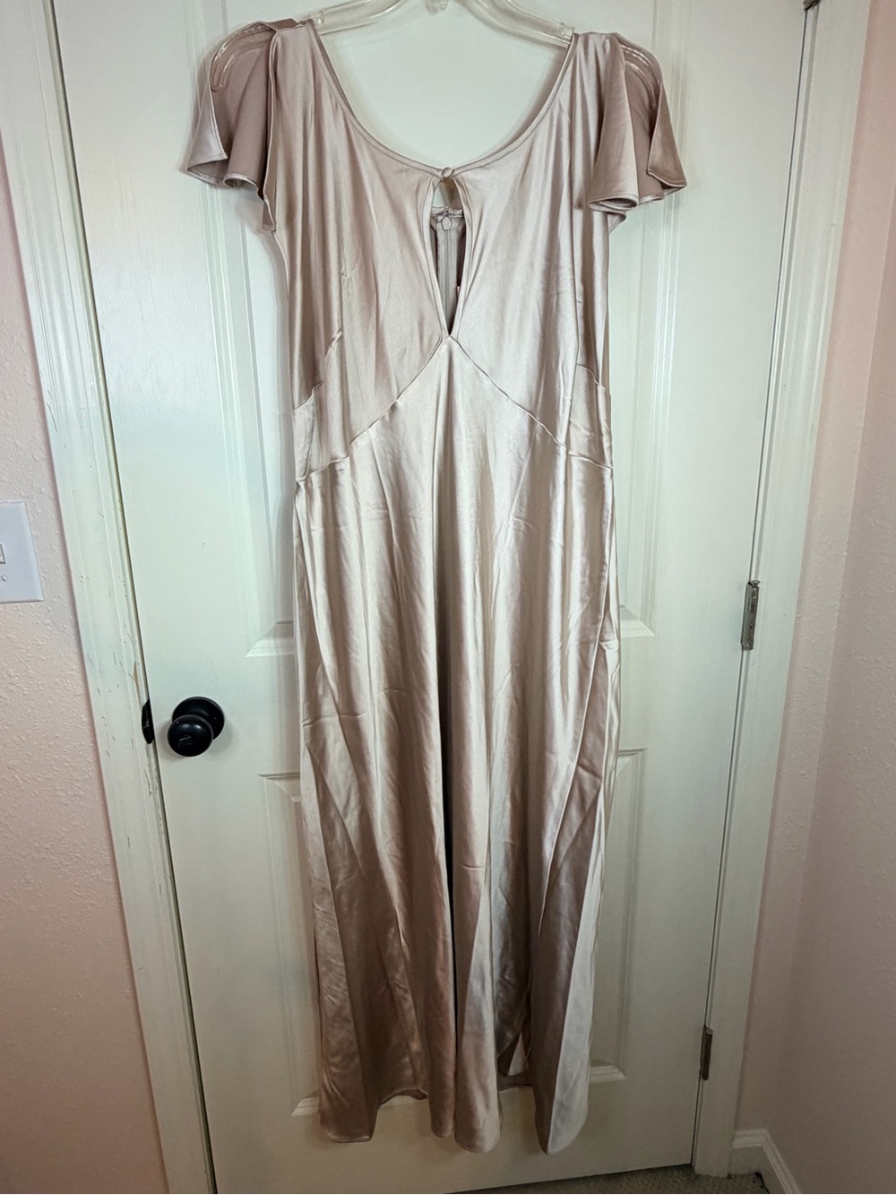 Old Navy The Occasion Satin Maxi Dress 2X Dawn Light NWT